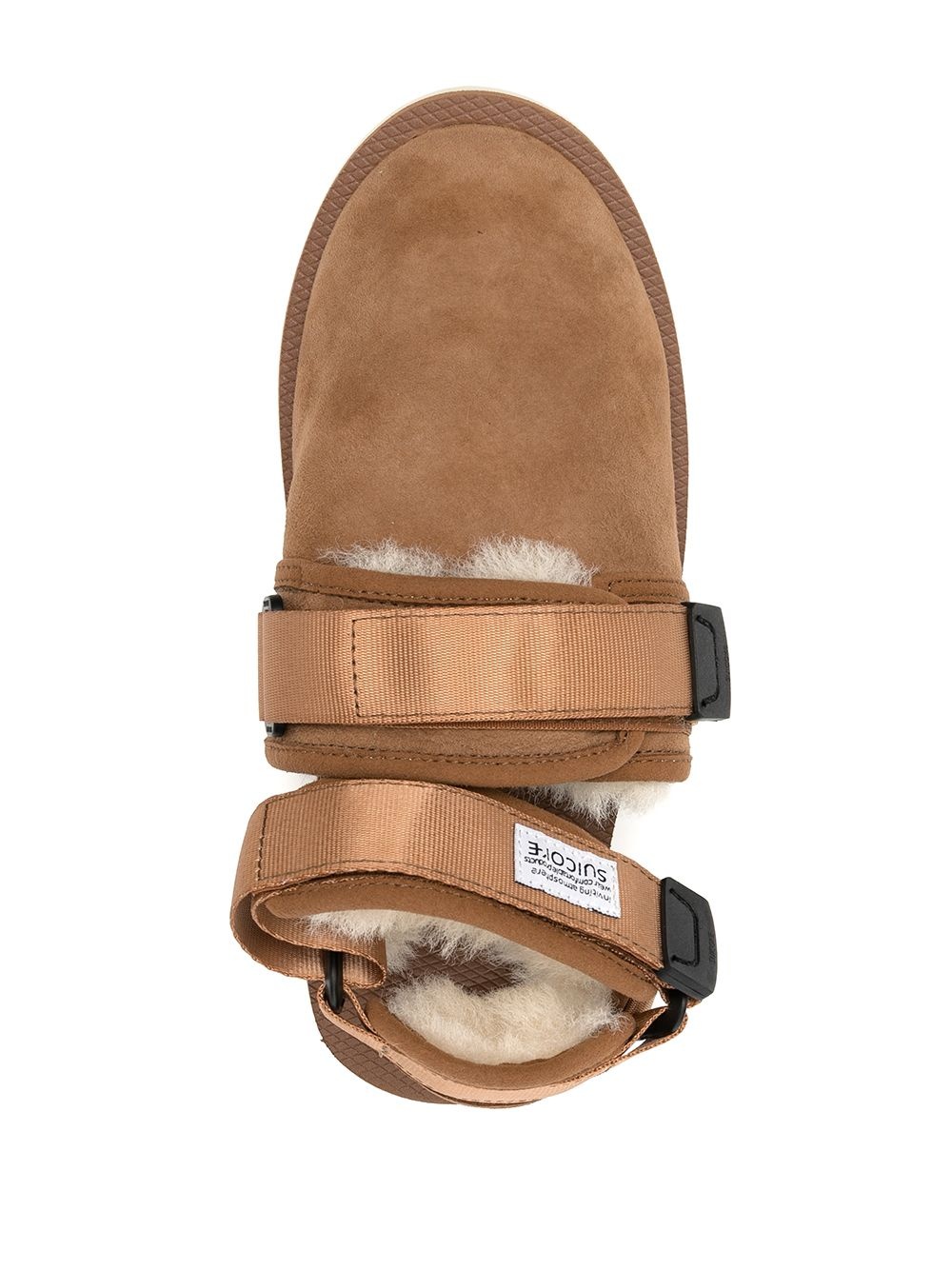 shearling lining sandals - 4