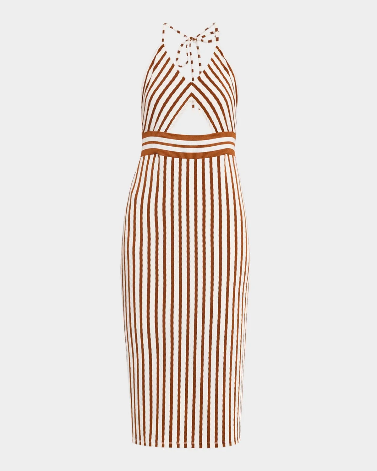Stevie Textured Stripe Midi Dress - 1