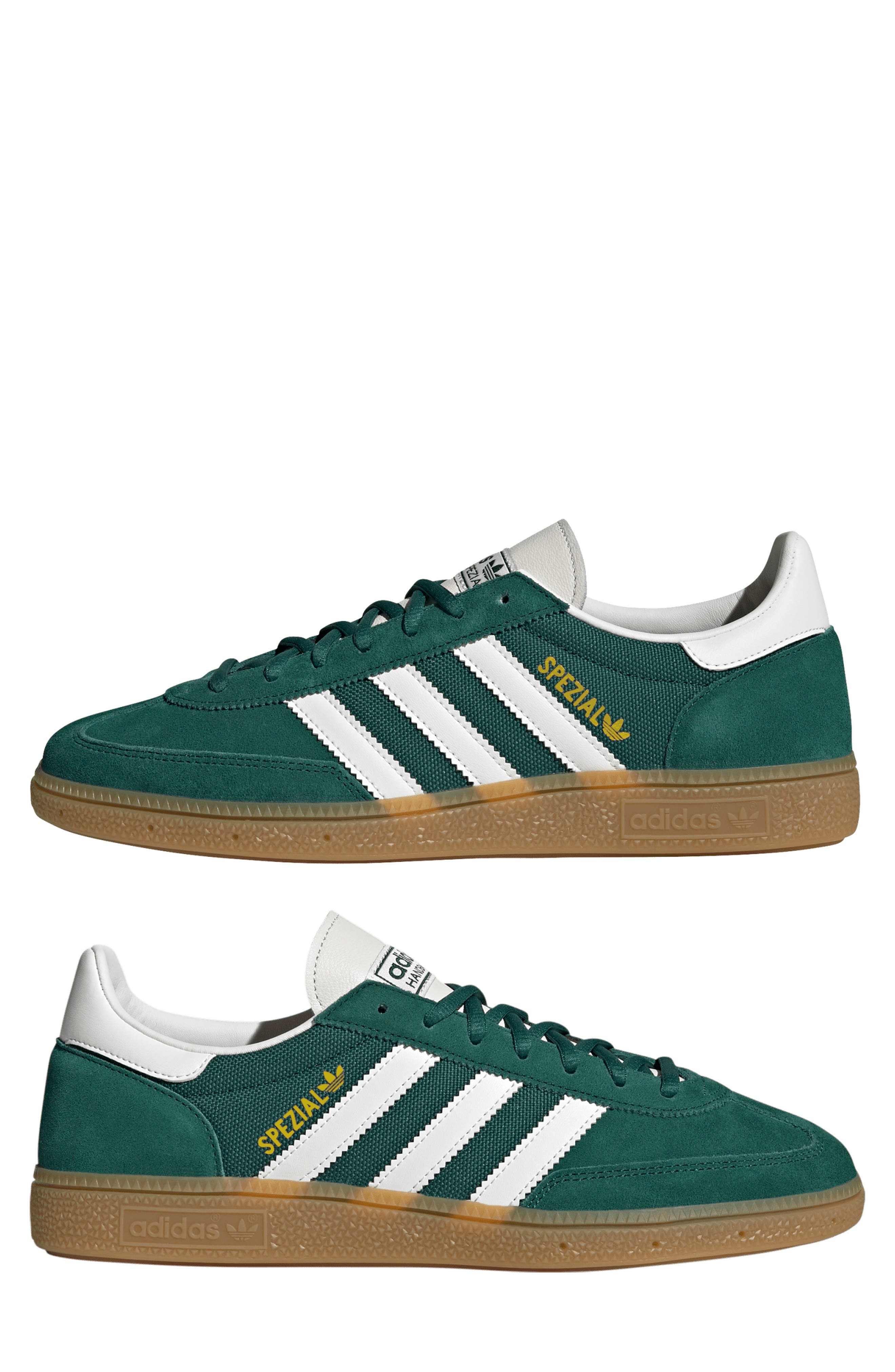 adidas Gender Inclusive Handball Spezial Sneaker in Green/Cloud White/White at Nordstrom - 9
