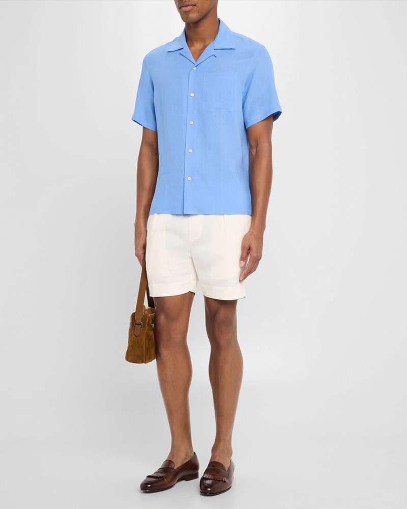 Ralph Lauren Men's Hand-Tailored Pleated Drawstring Shorts outlook