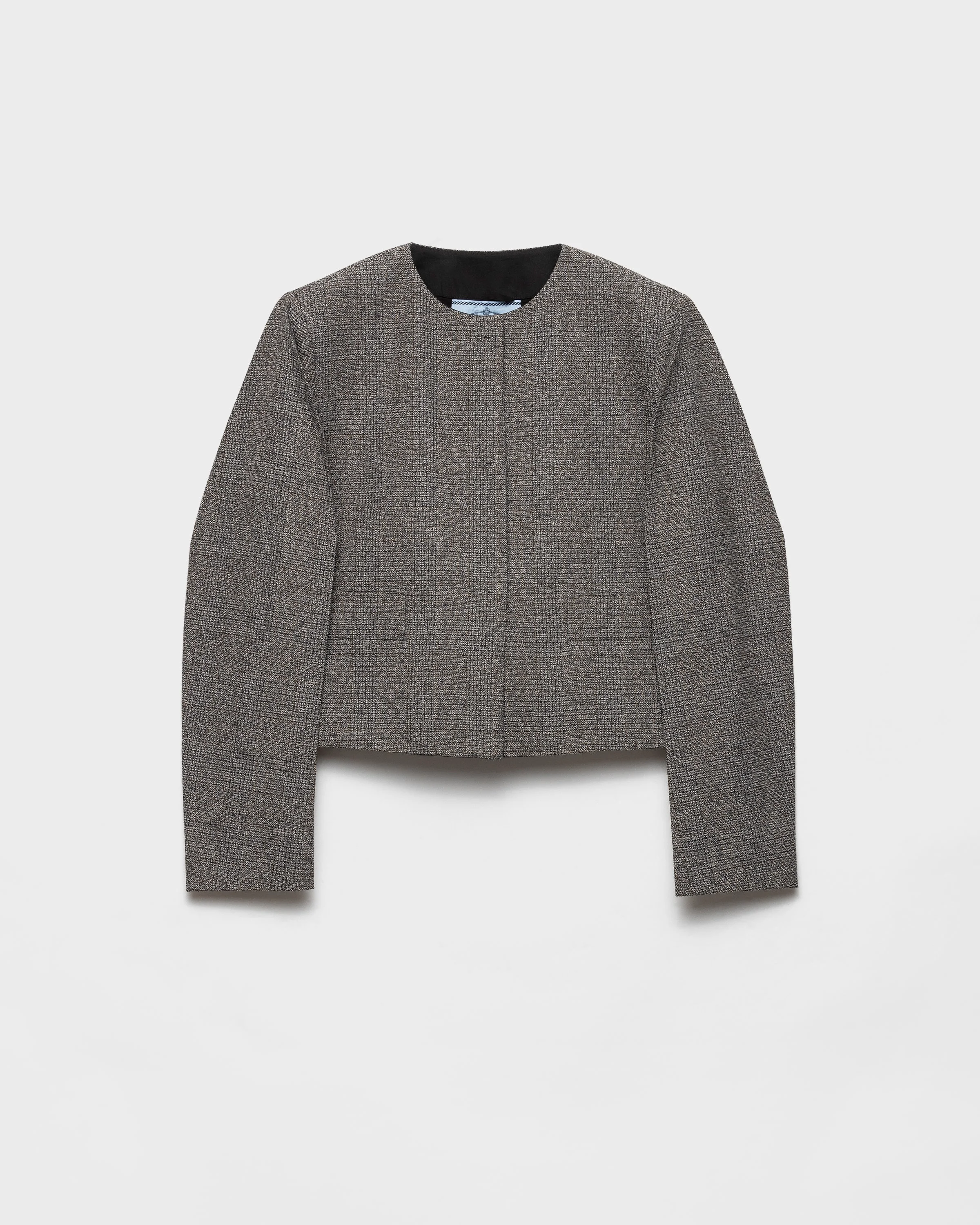 Single-breasted Princes of Wales mouliné jacket - 1