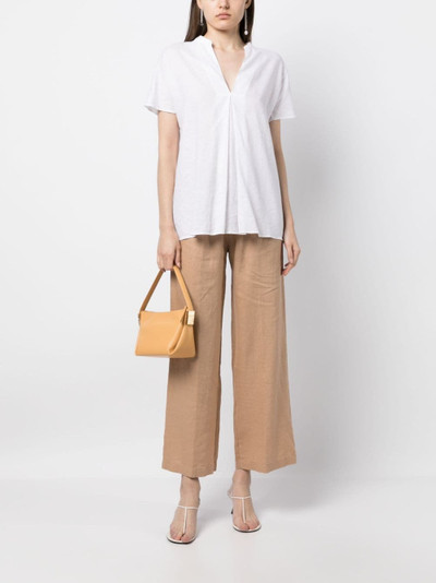 Aspesi pleat-detail linen blouse outlook