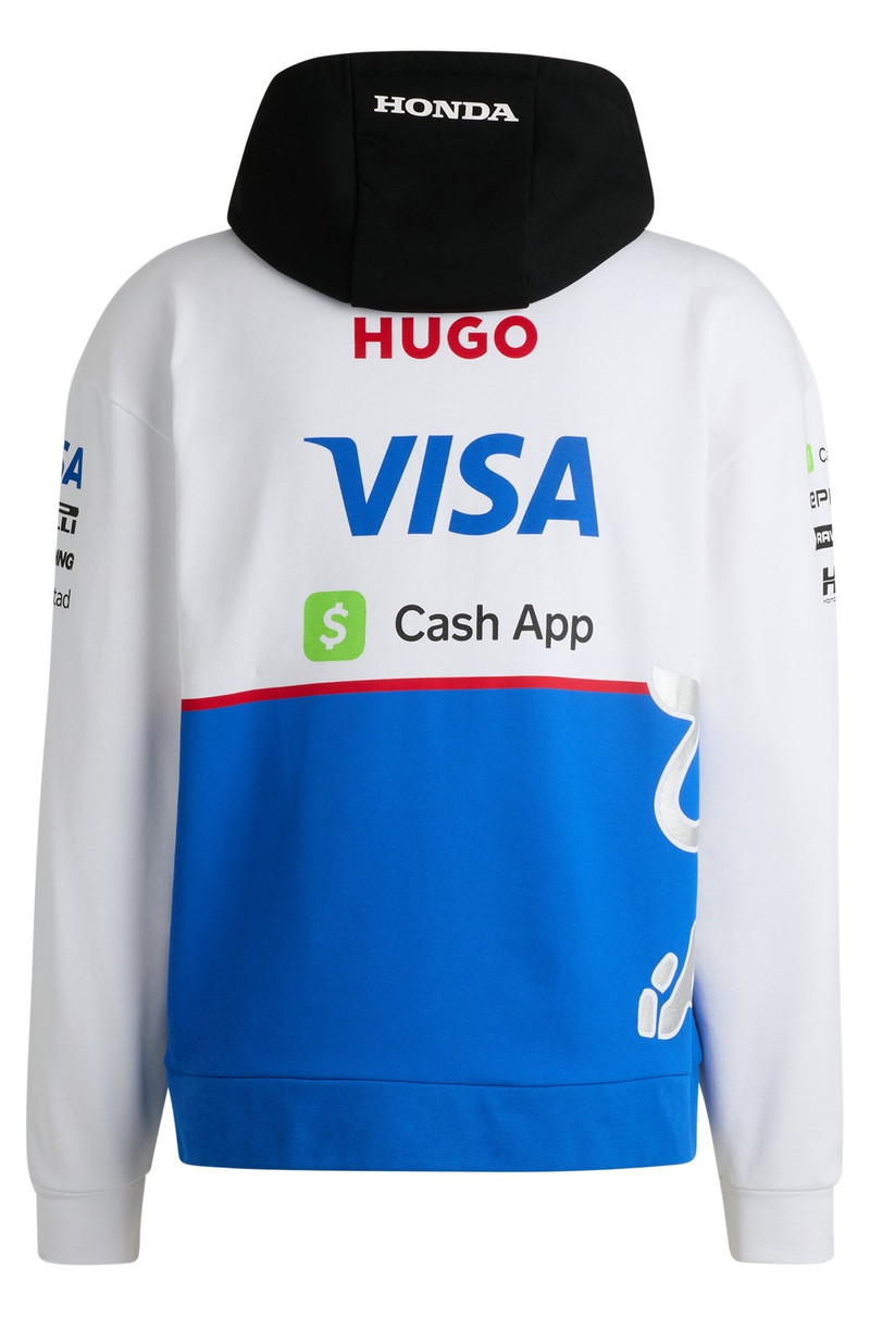 HUGO COTTON-TERRY ZIP-UP FANWEAR HOODIE 와 SPECIAL 브랜딩 outlook