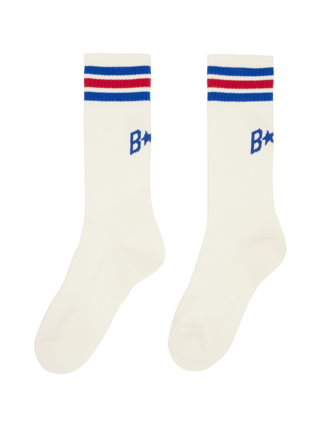 White STA Line Socks - 2