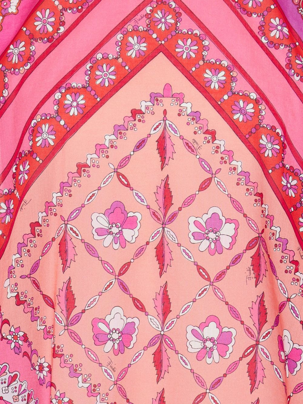 tie-sleeve patterned beach dress - 3