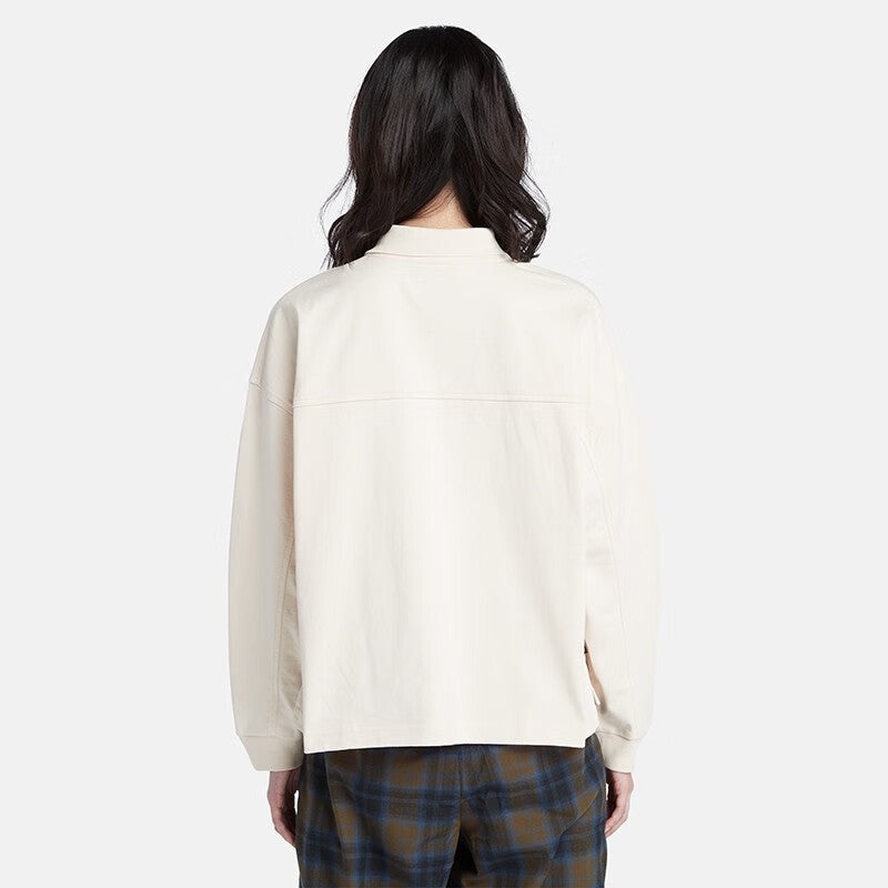 (WMNS) Timberland Polo Sweatshirt 'White' A6HVS-V04 - 2