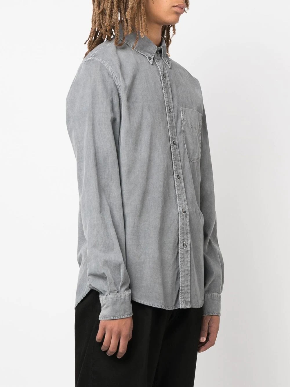 long-sleeve denim shirt - 3