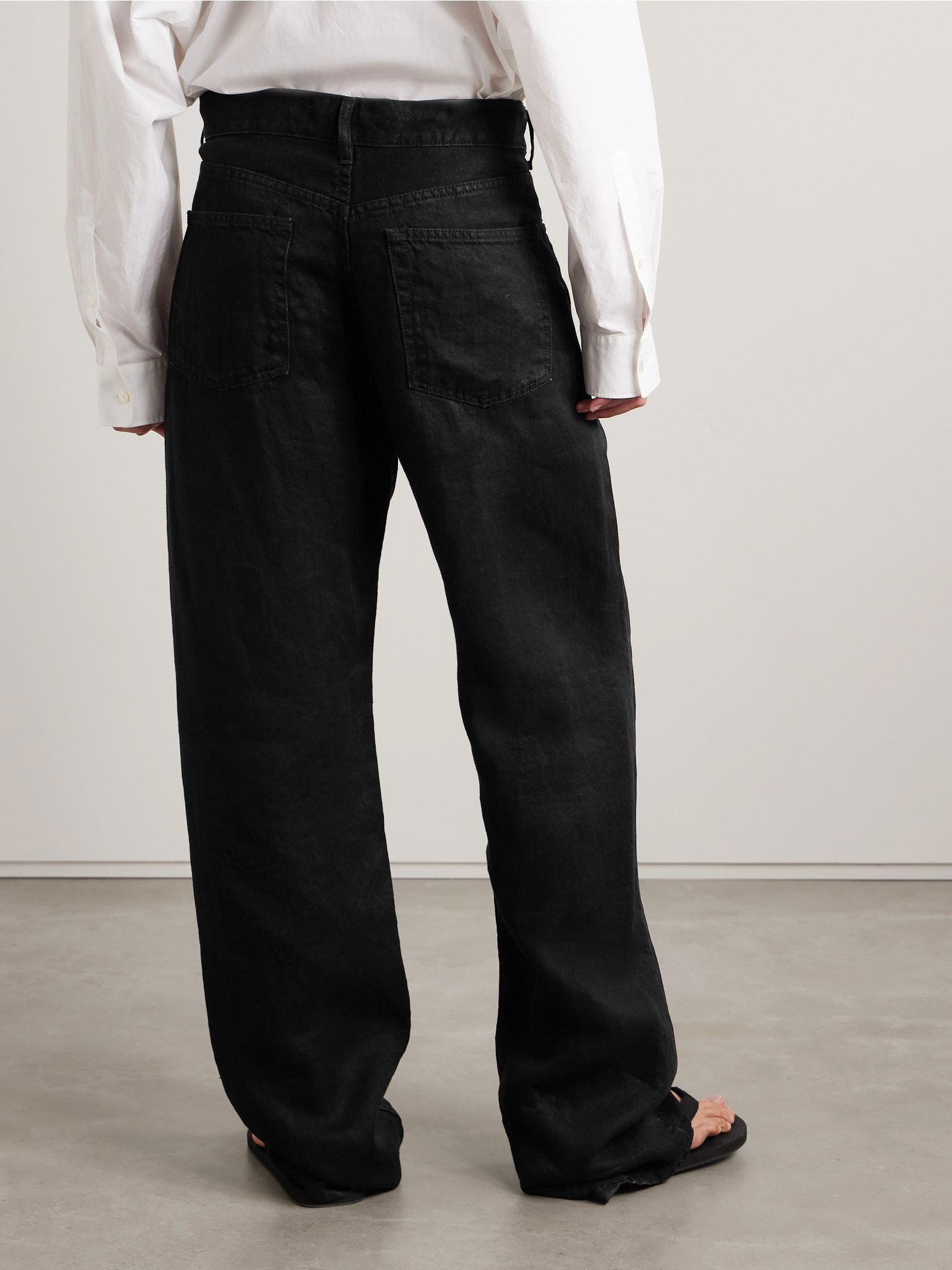 Tarley high-rise straight-leg jeans Black - 3