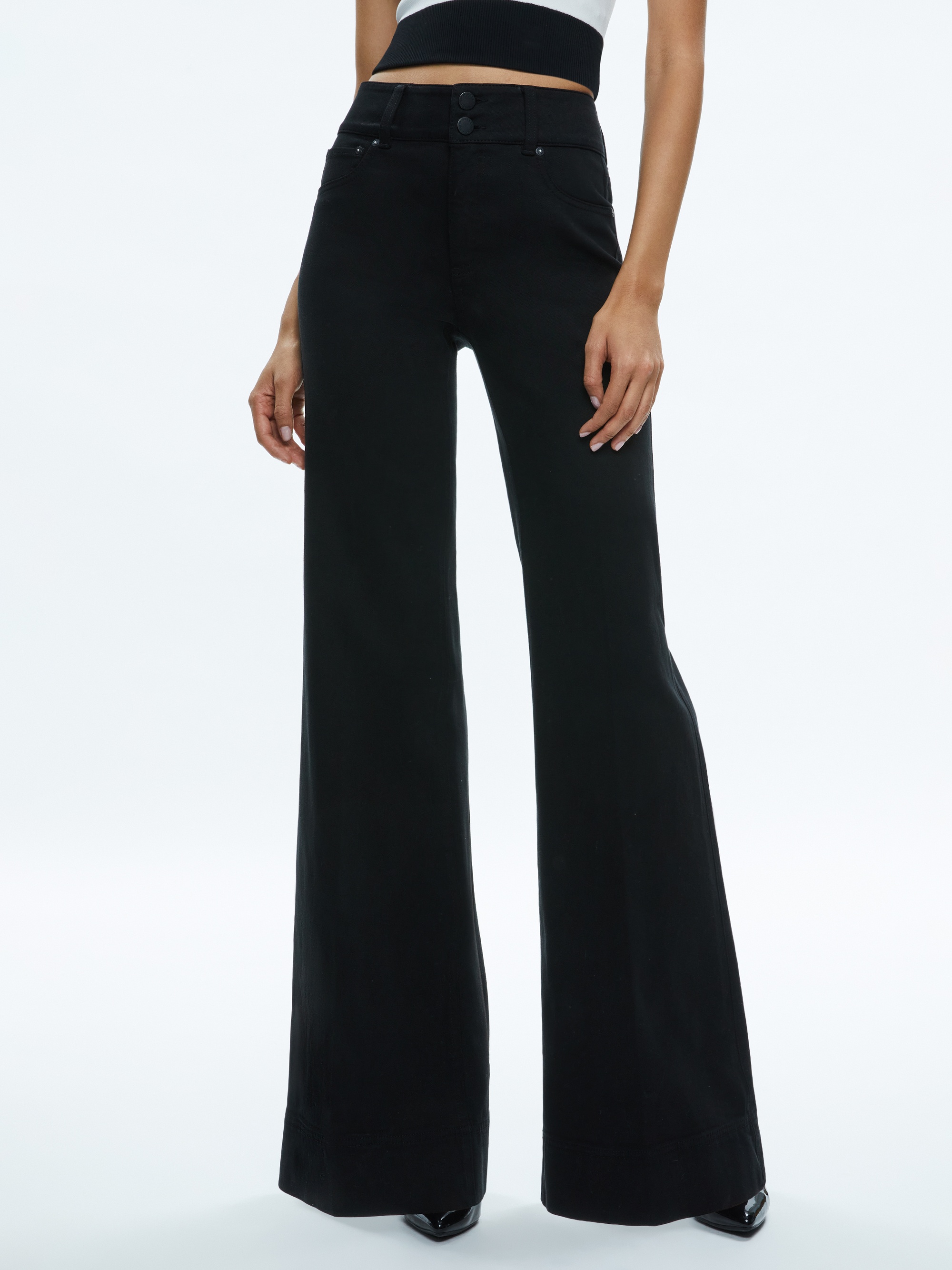MISSA 5 POCKET HIGH RISE WIDE LEG JEAN - 2