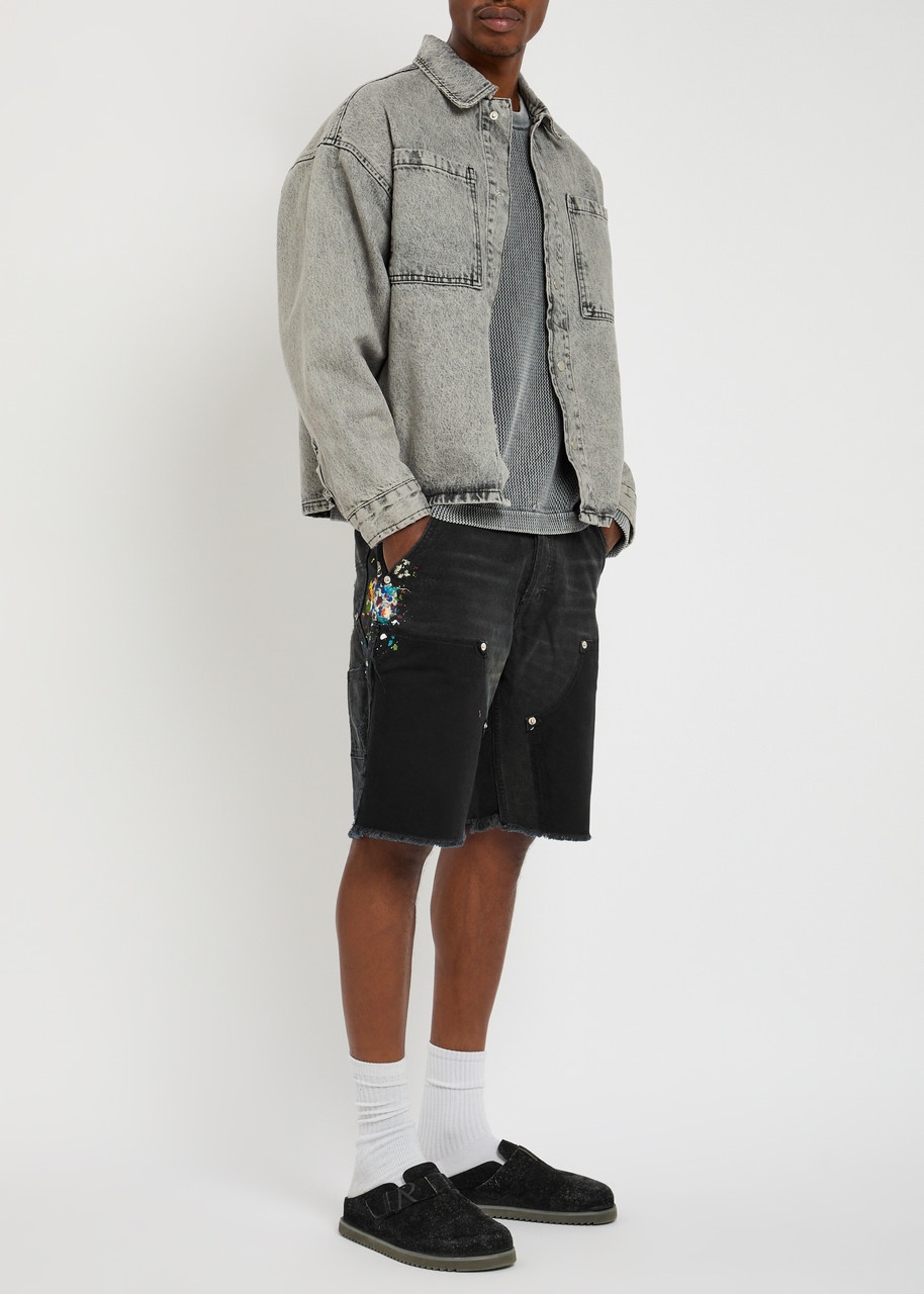 Gallery Dept. Carpenter Cut Off Canvas Shorts - 4