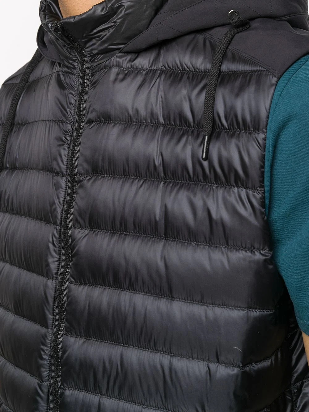 hooded down gilet - 5