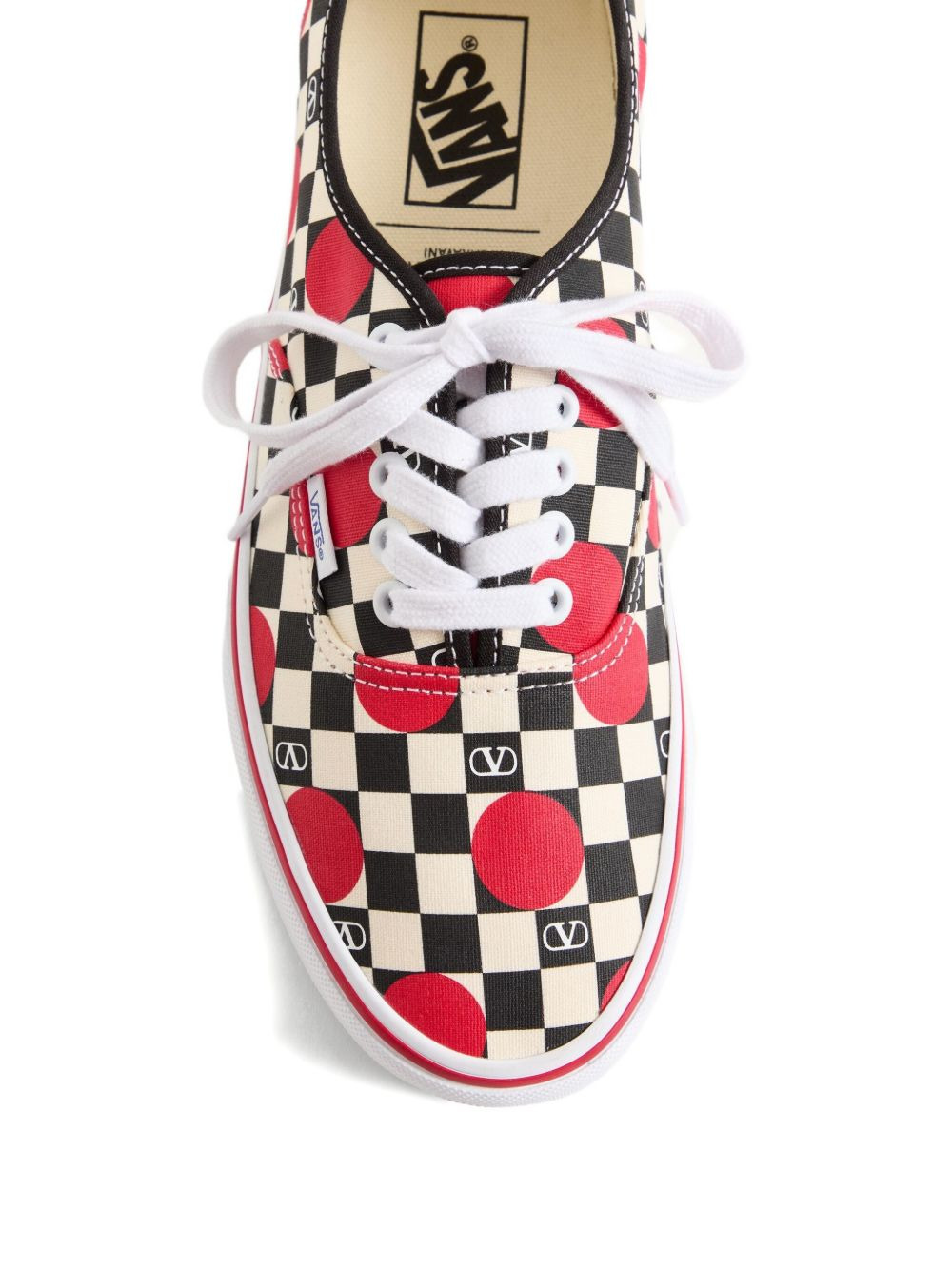 x Vans VLogo checkerboard polka-dot low-top sneakers - 3