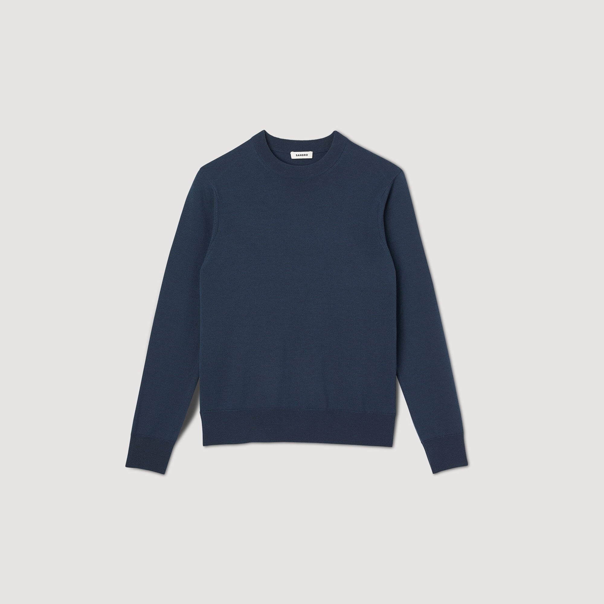 FINE KNIT WOOL SWEATER - 1