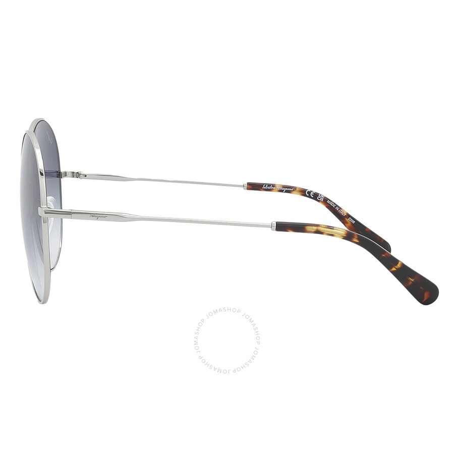 FERRAGAMO Salvatore Ferragamo Blue Round Ladies Sunglasses  display picture 3