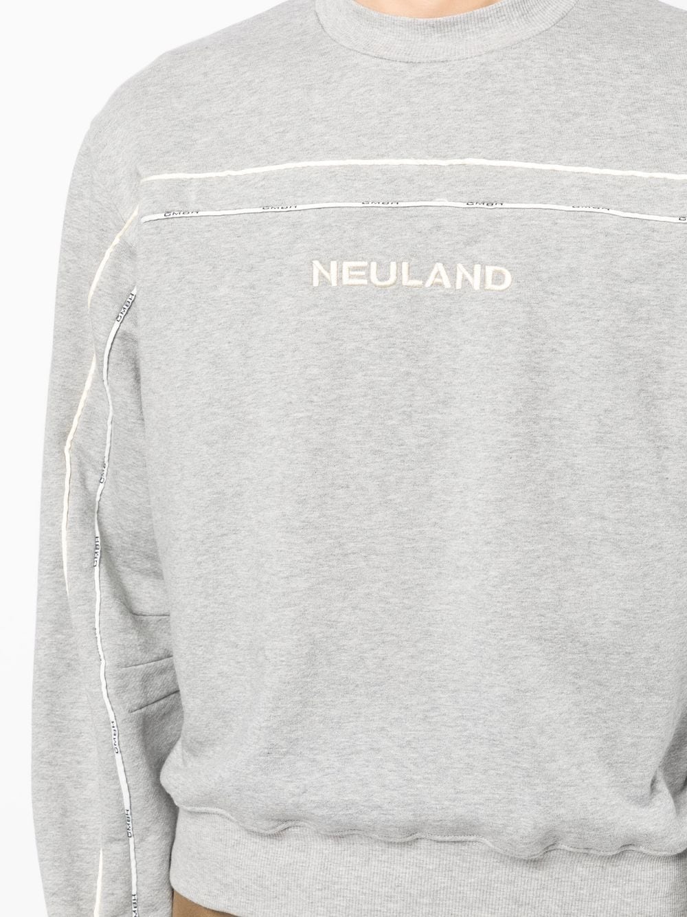 embroidered-logo cotton sweatshirt - 5