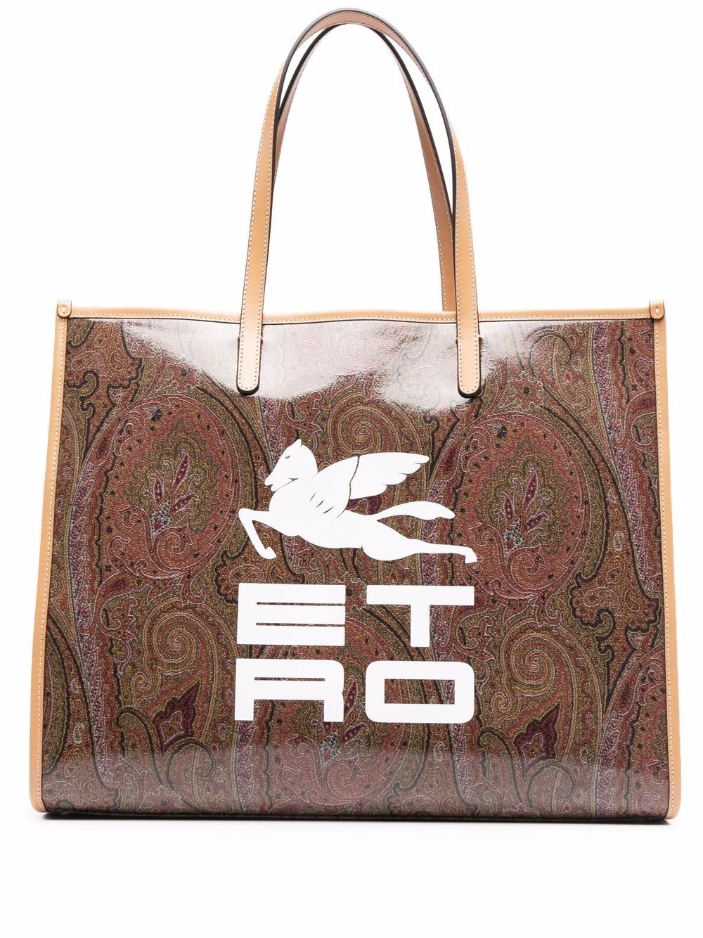 paisley-print shopping tote bag - 1