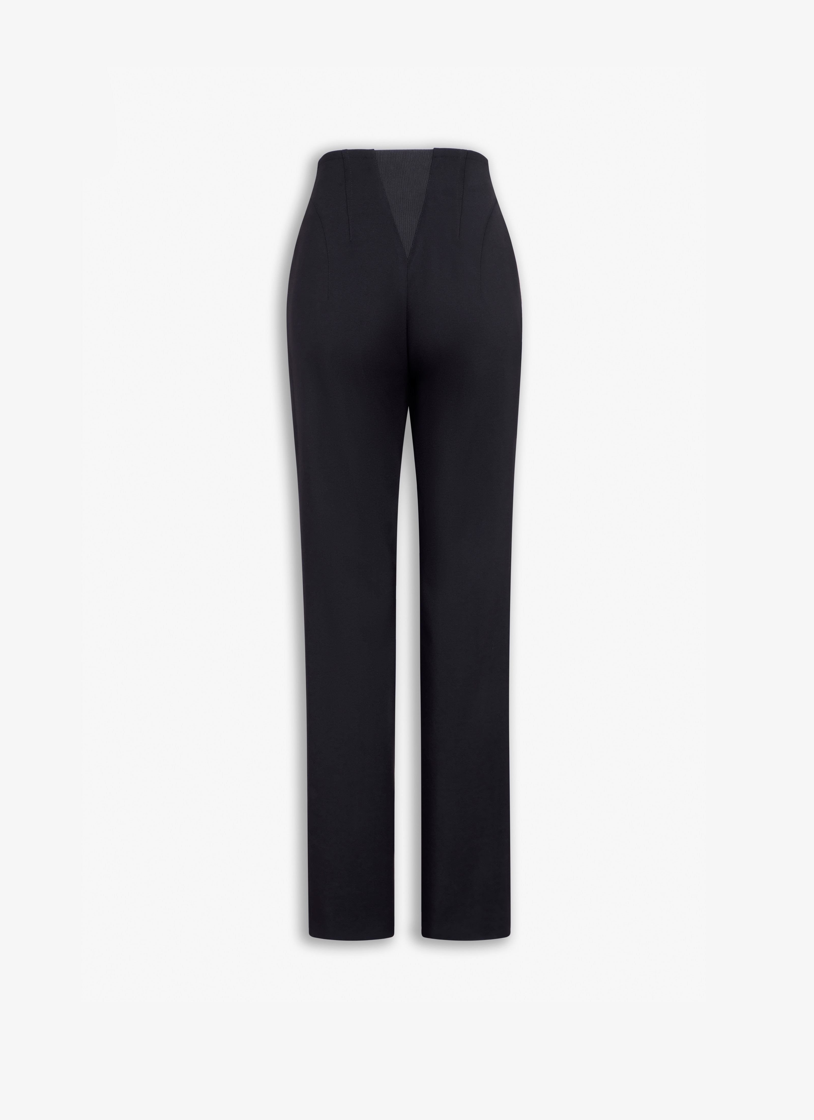 Tailored bootcut wool pant