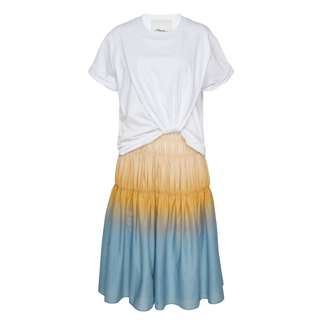 Ombré T-Shirt Combo Dress - 1