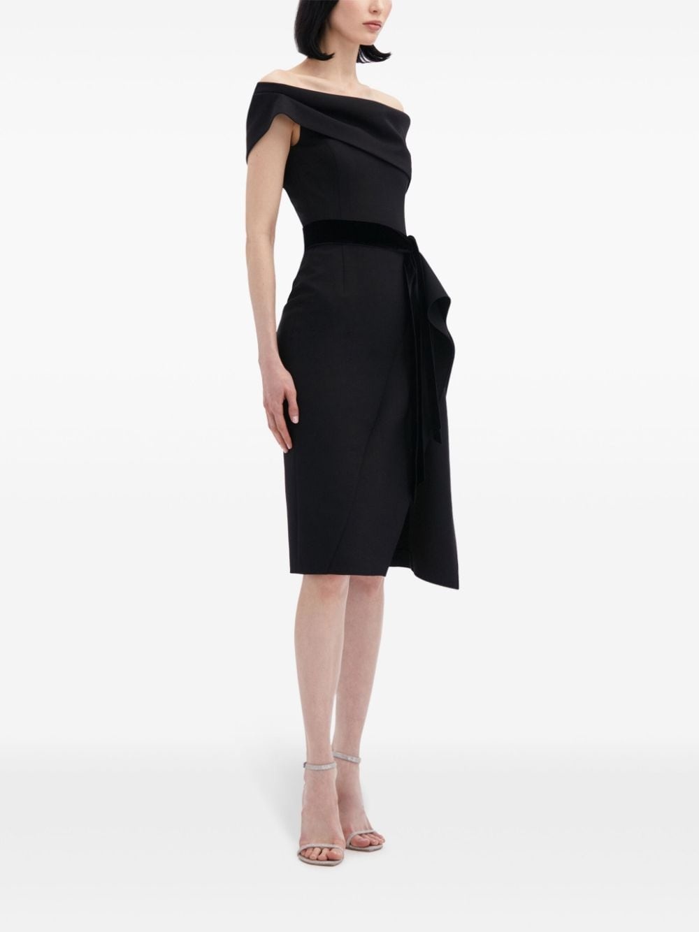 off-shoulder cocktail dress - 3