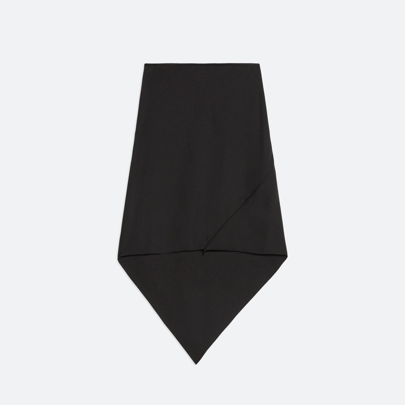 VIRGIN WOOL SCARF HEM SKIRT 1