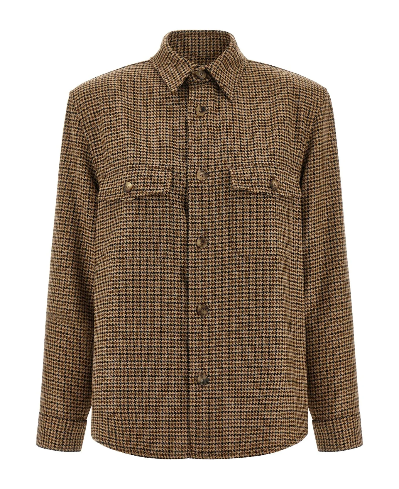 Houndstooth Overshirt - 1