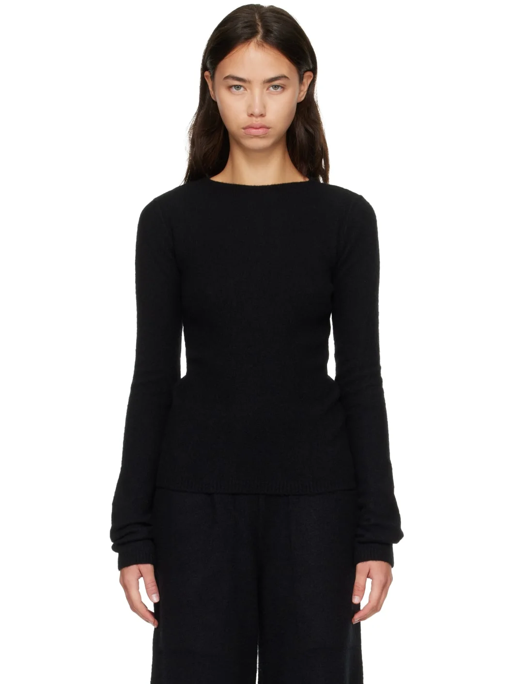 Black Tower Tight LS Sweater - 1