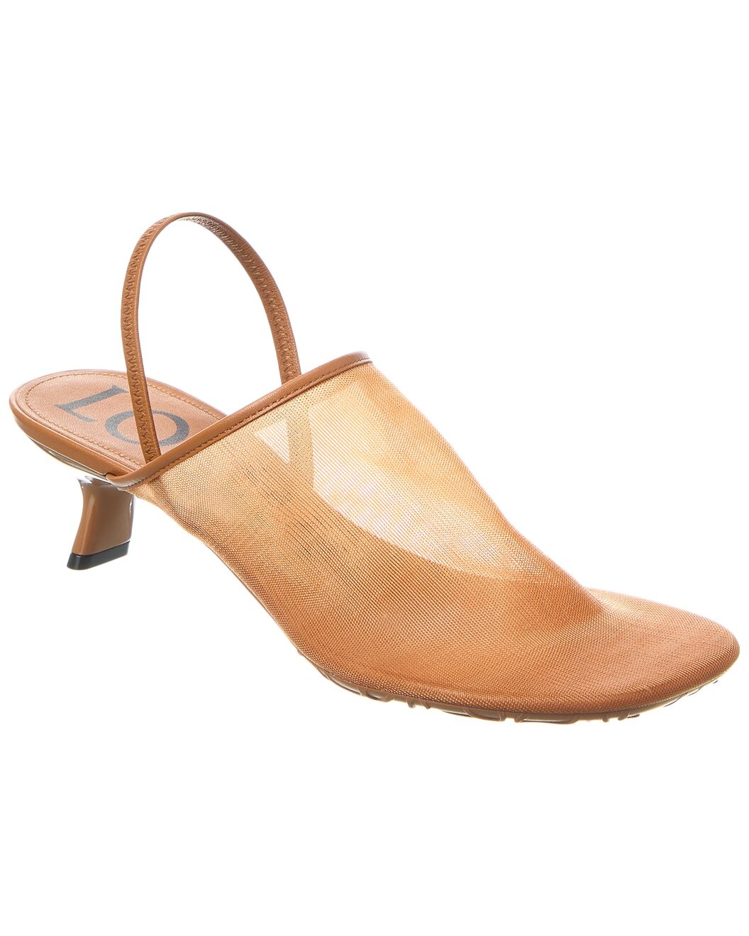 Loewe Petal Mesh & Leather Slingback Pump - 1