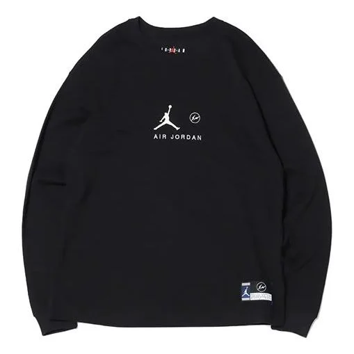 Air Jordan x Fragment Design FW Crew Neck Pullovers Street Style Collaboration Men Black DA2982-010 - 1