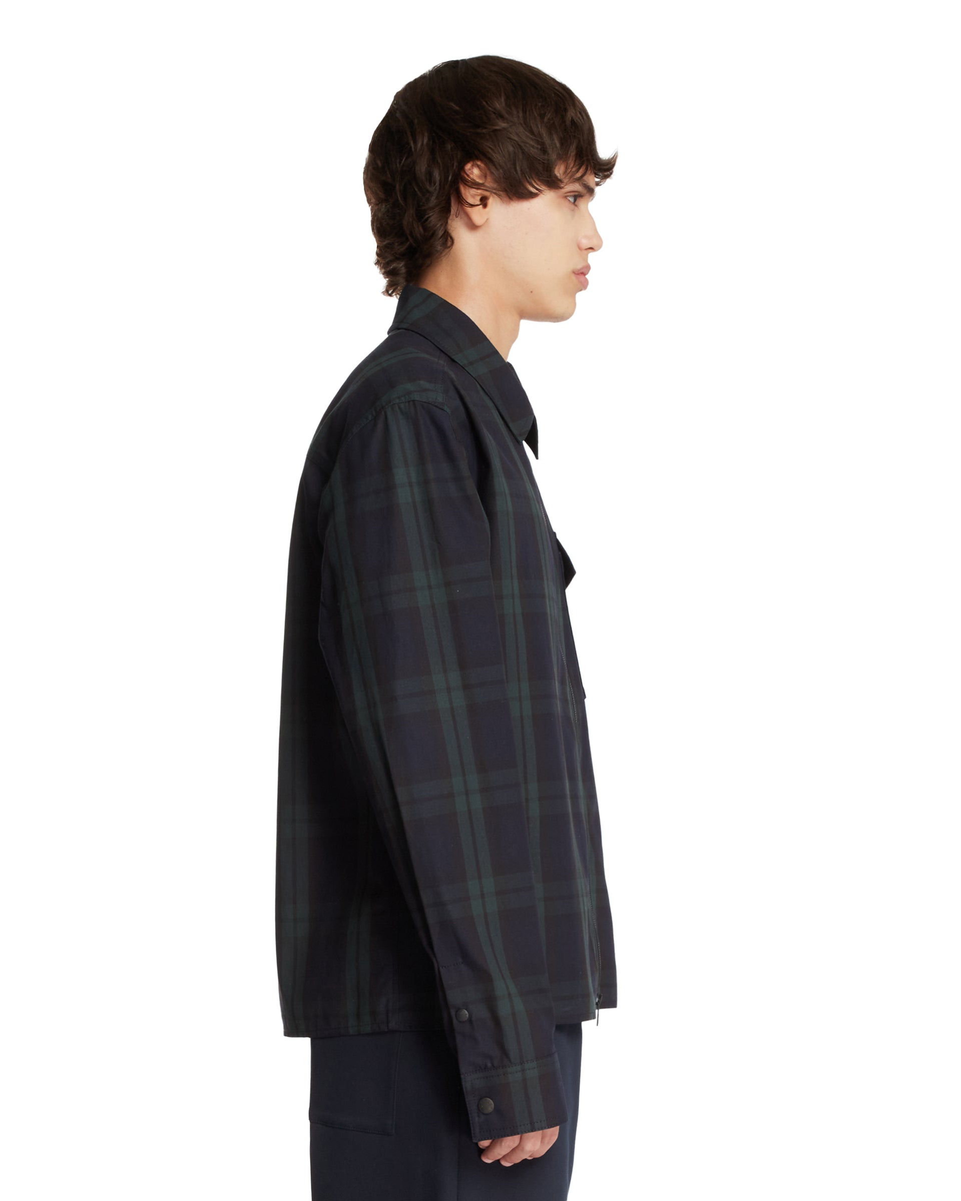 Blue Check Shirt Jacket - 5