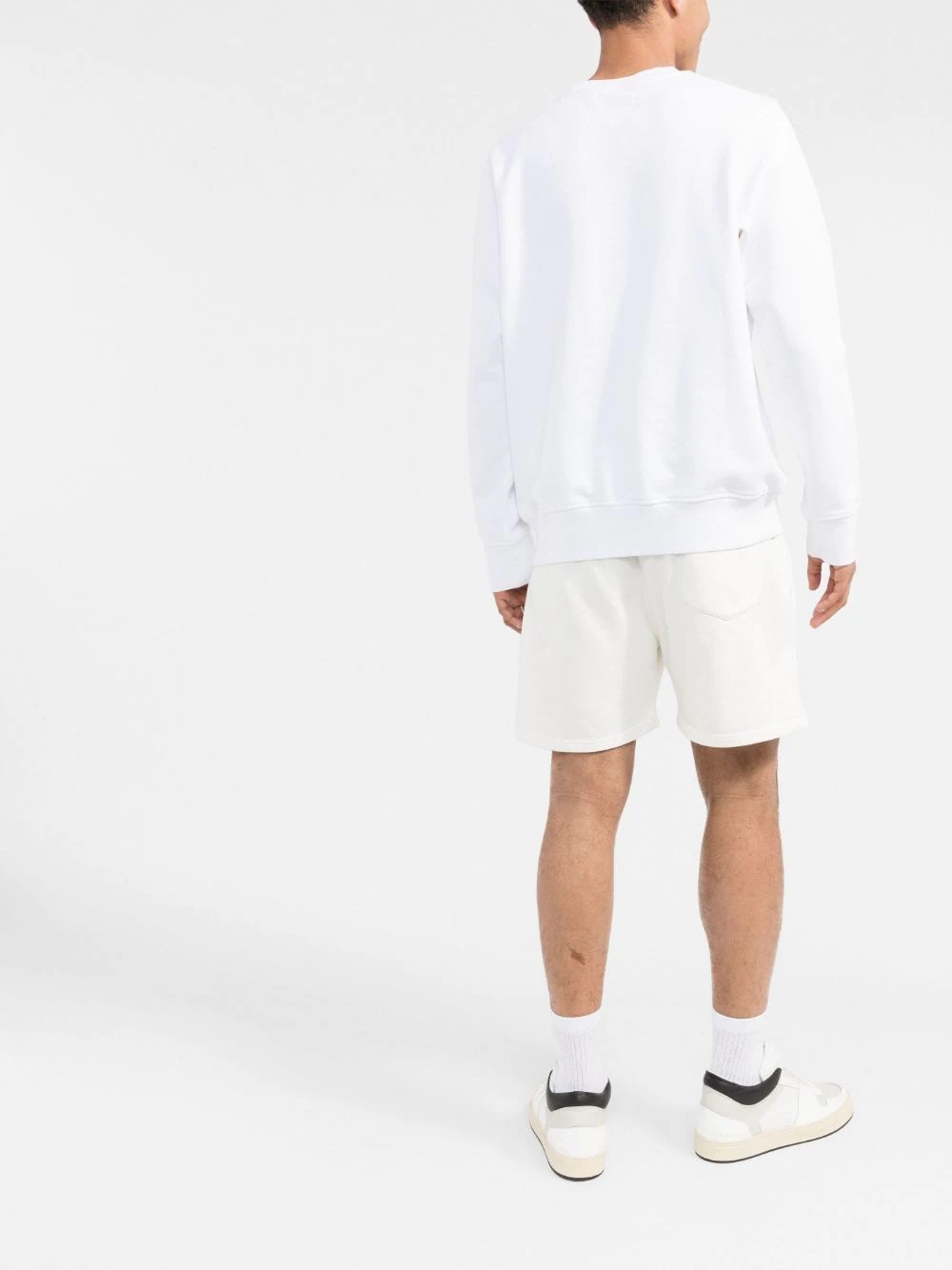 logo-print organic cotton sweatshirt - 4