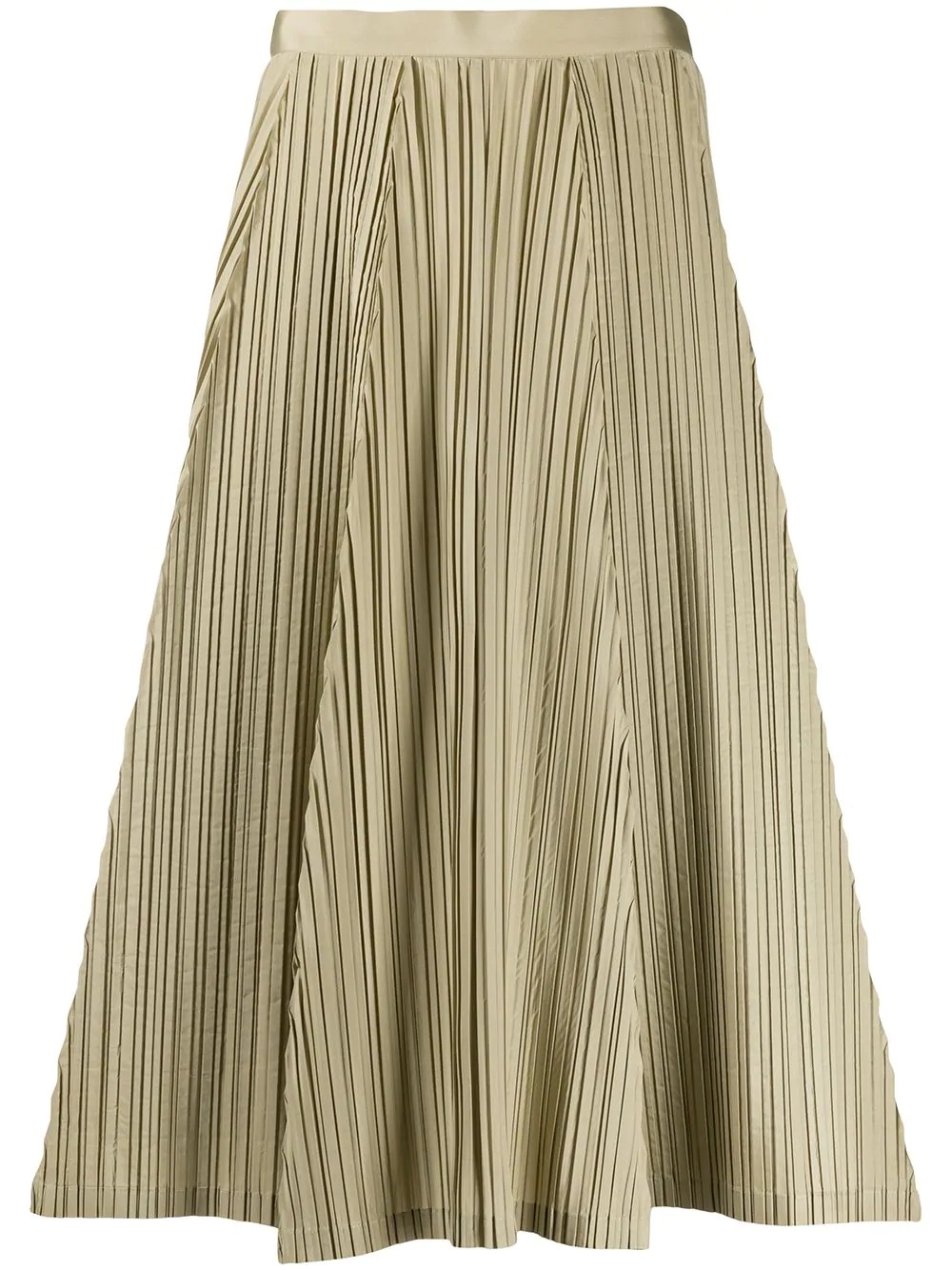 pleated A-line skirt - 1