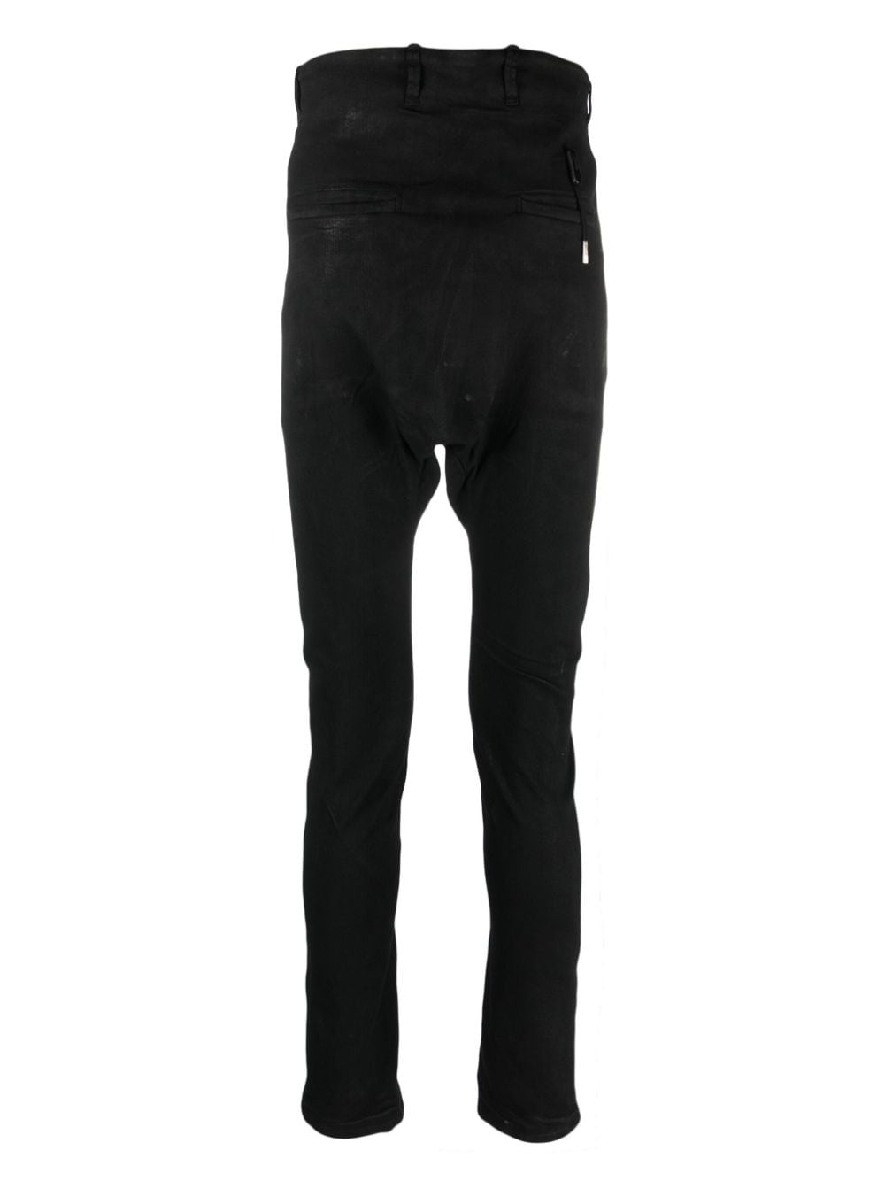 drop-crotch faded skinny jeans - 2