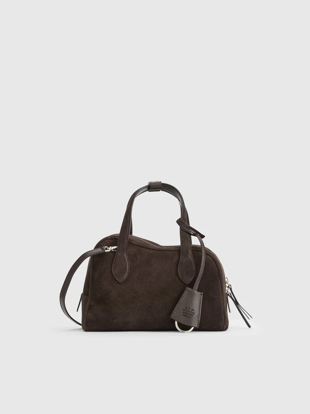 Ormelle Walnut Suede Top handle bag - 1