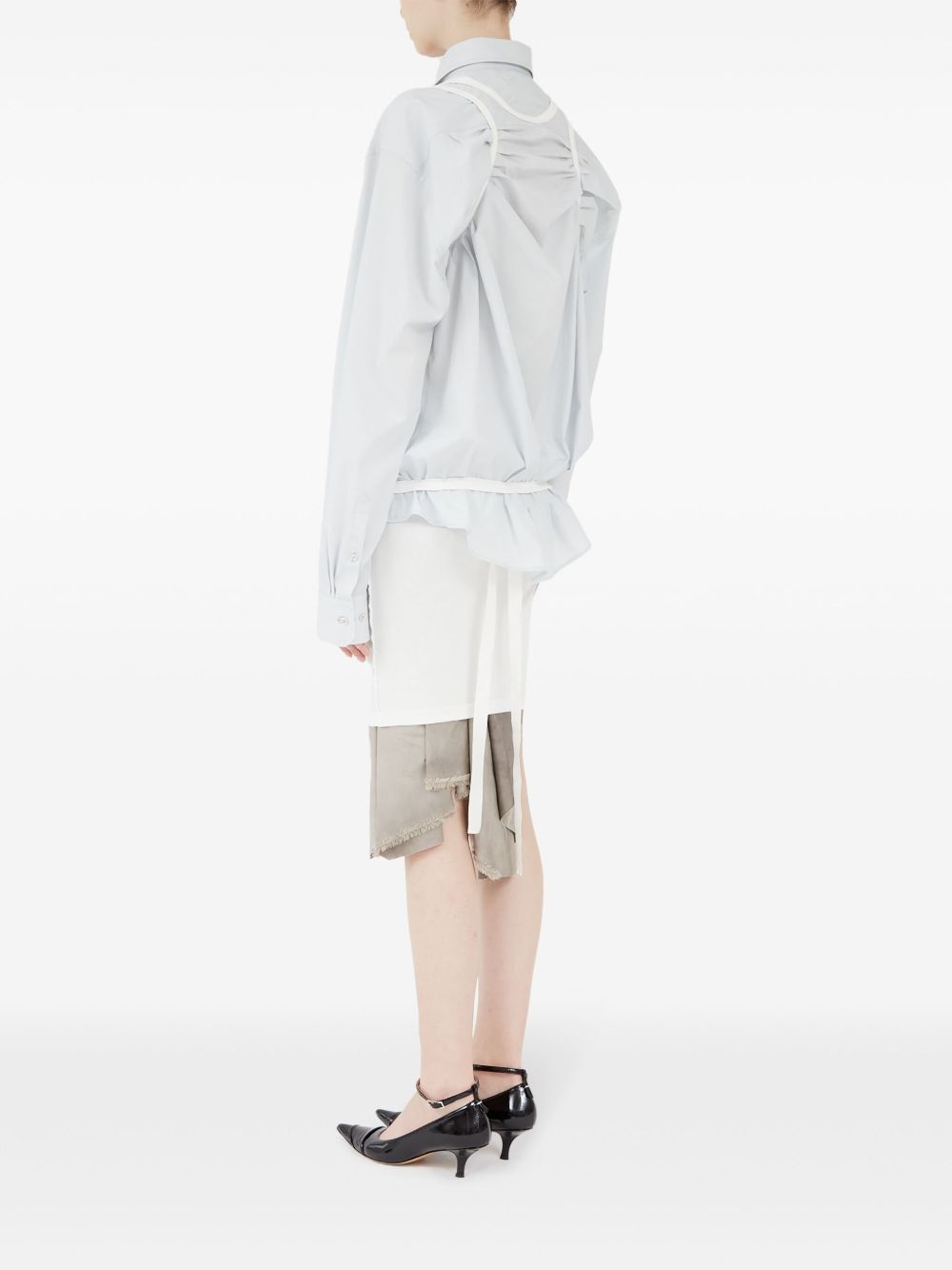 four stitch-logo cotton shirt - 6