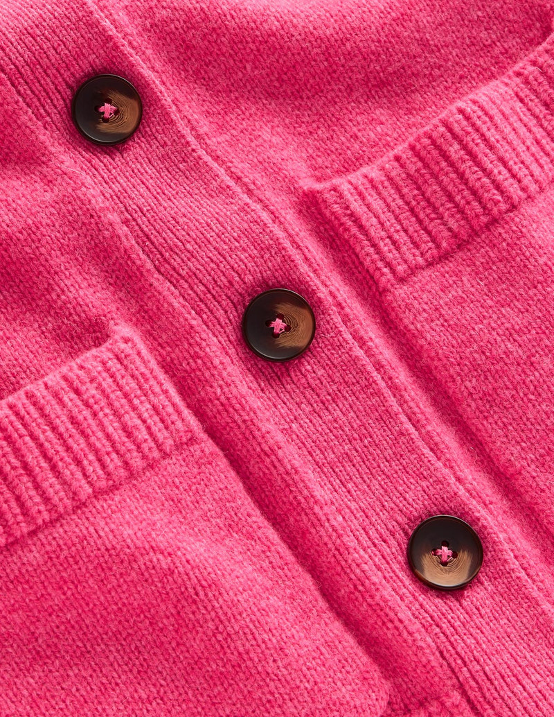 Marion Merino Cardigan-Rose Pink 1