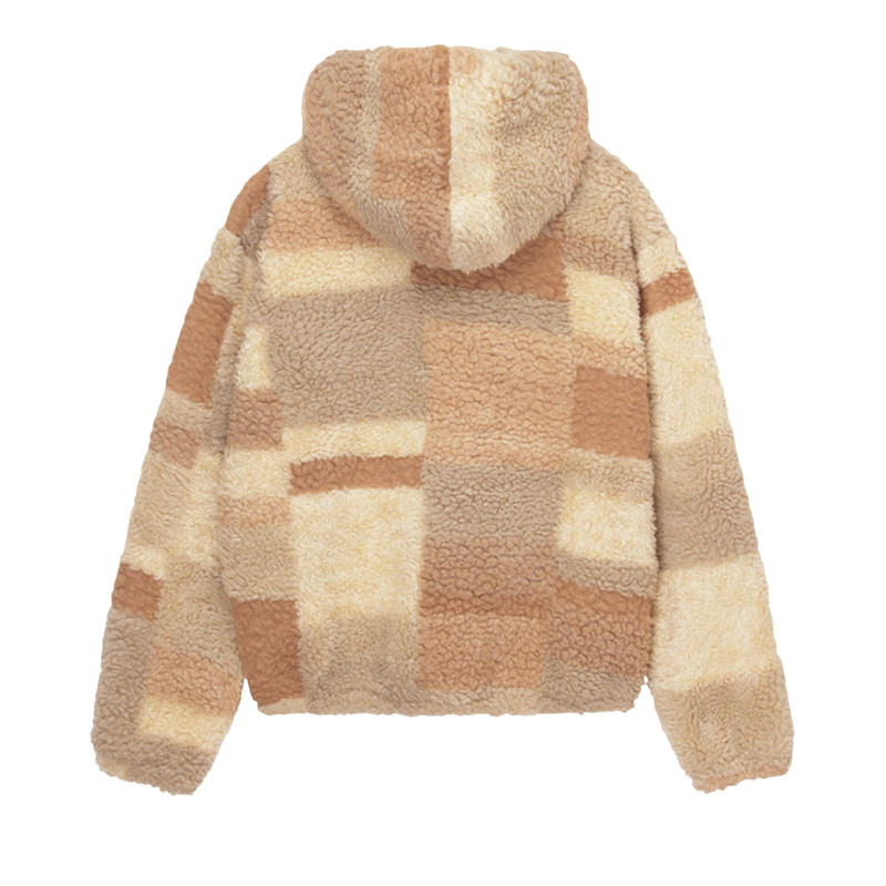 Stüssy Stussy Bronson Sherpa Hoodie 'Khaki' outlook