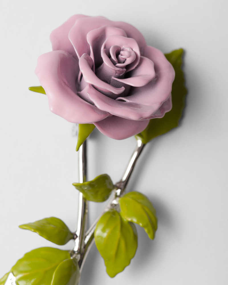 Prada Enameled metal brooch outlook