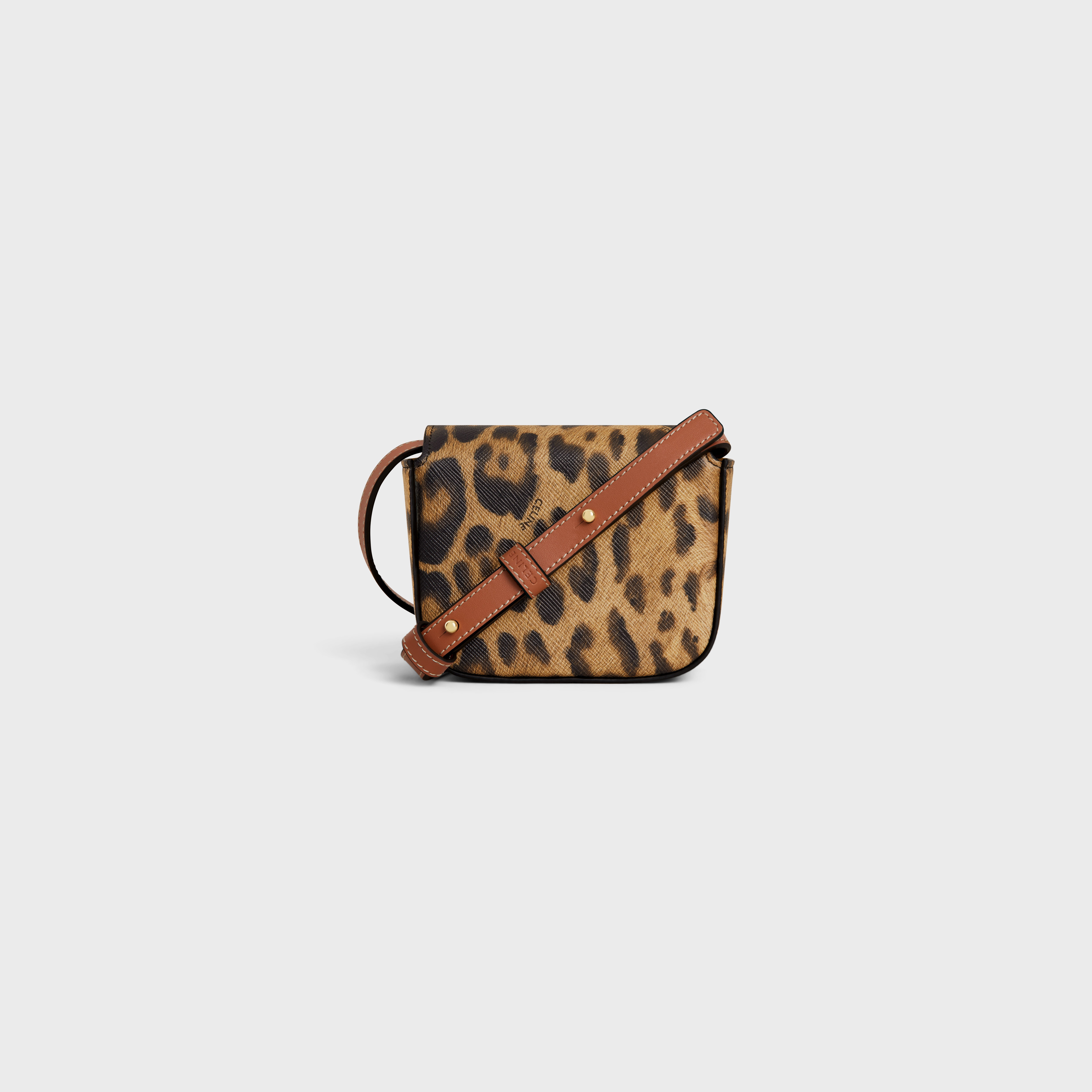 MINI CLAUDE in CELINE CANVAS WITH LEOPARD PRINT - 3
