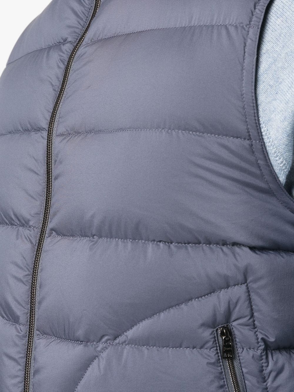 padded high-neck gilet - 5
