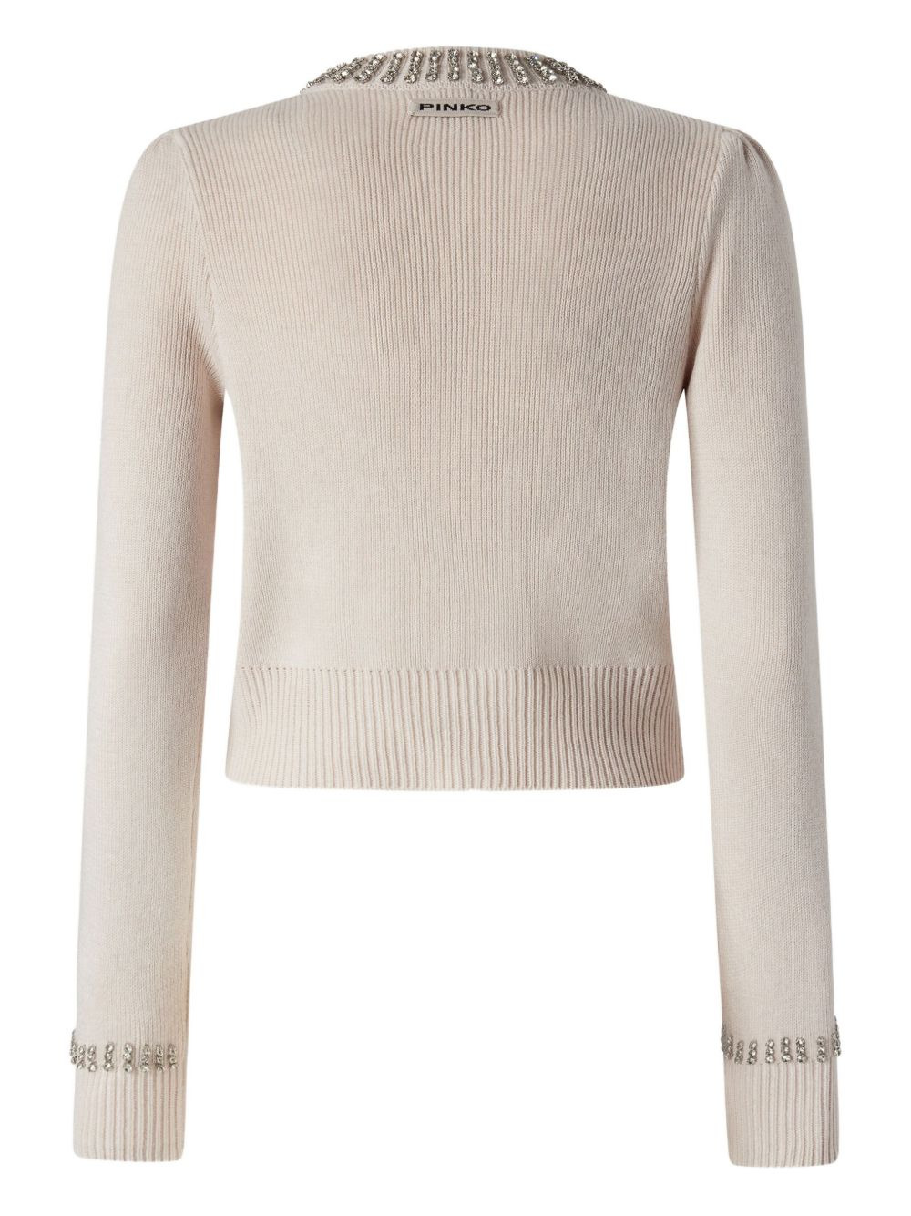 embellished-cuff cardigan - 2