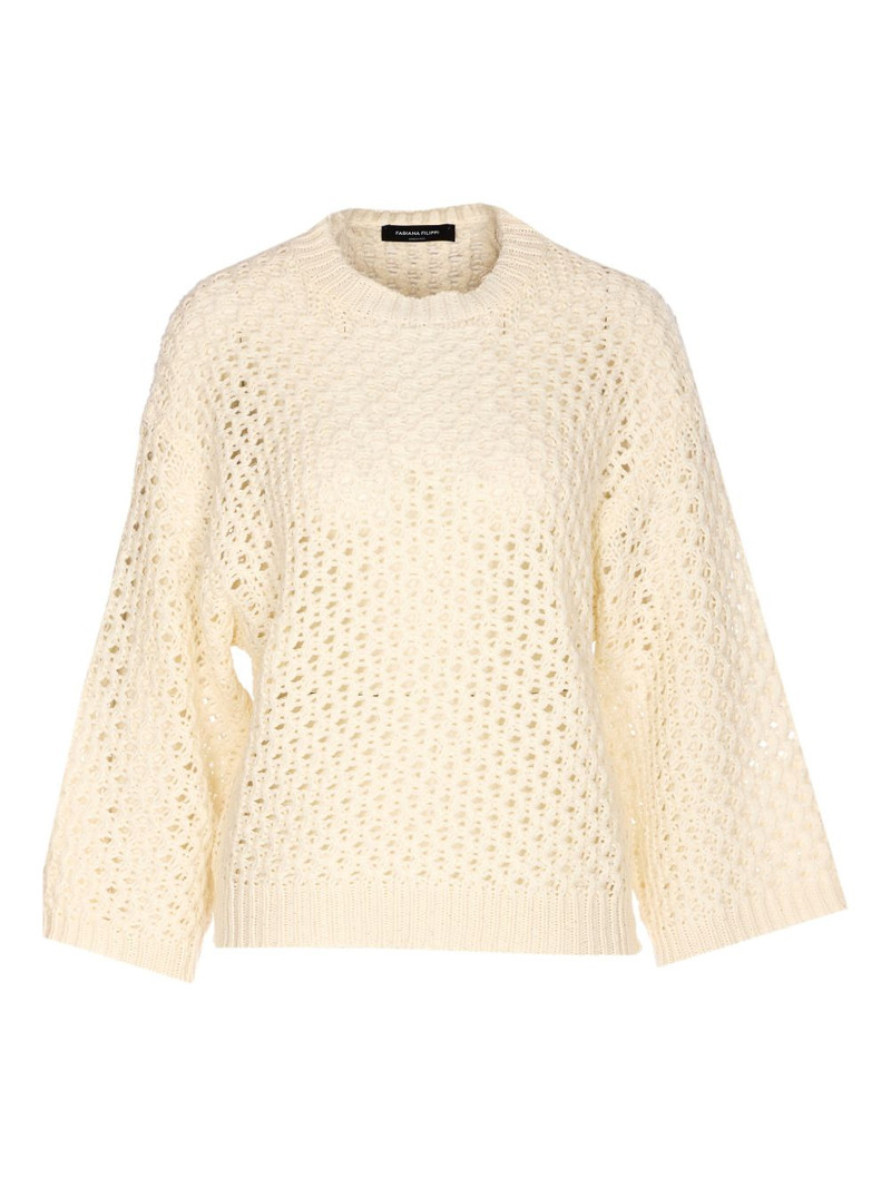 sequin-detail crew-neck sweater 1