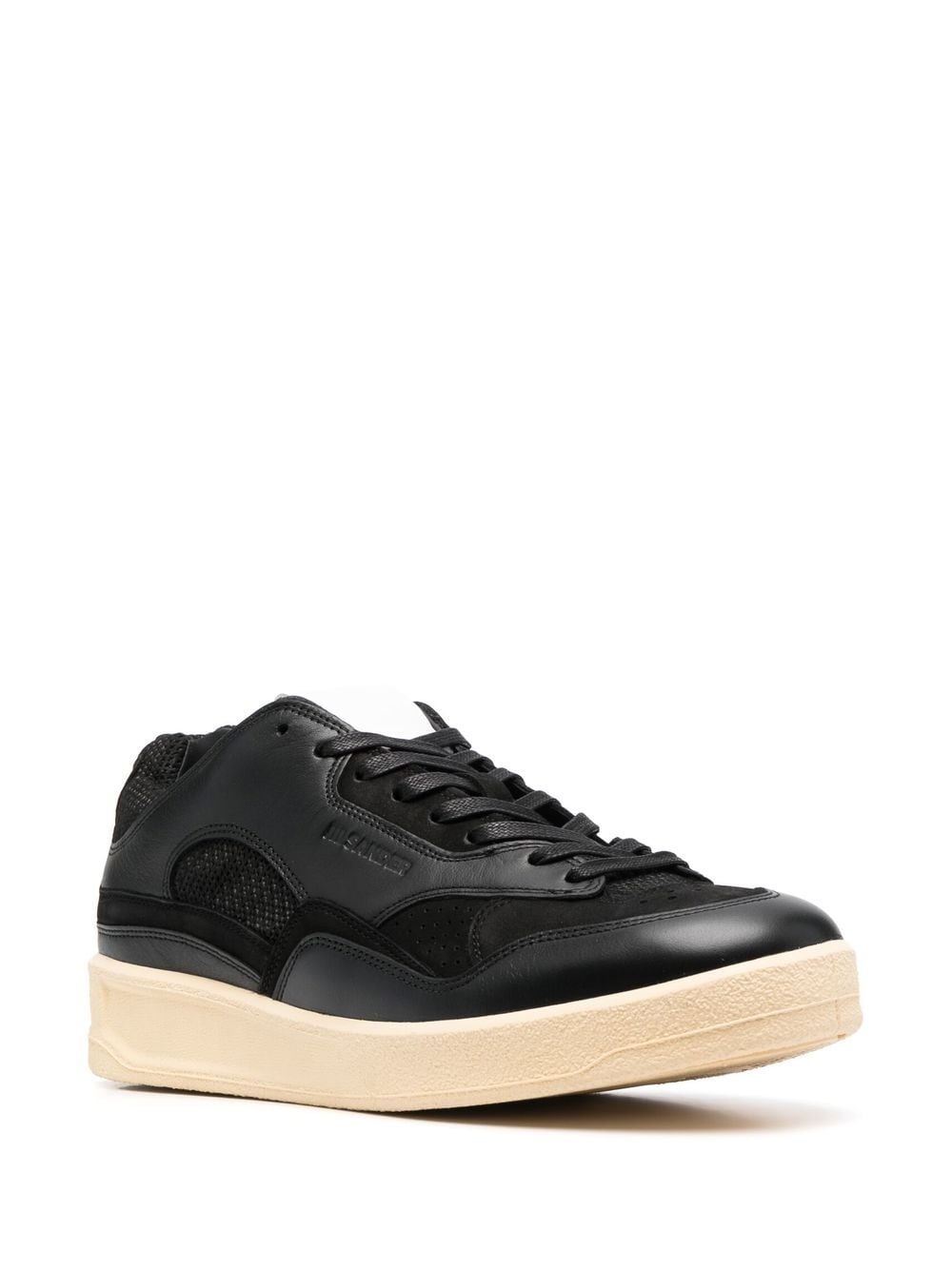 panelled low-top sneakers - 2