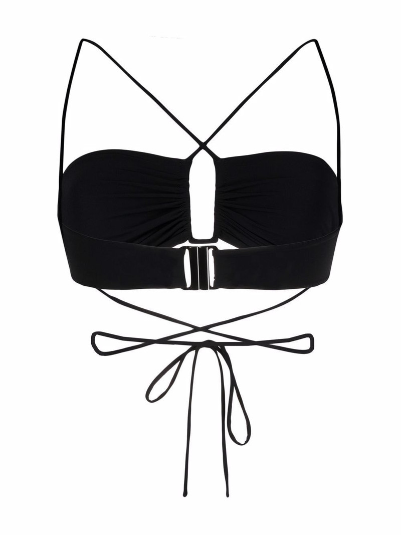 MAGDA BUTRYM cross-strap bikini top outlook