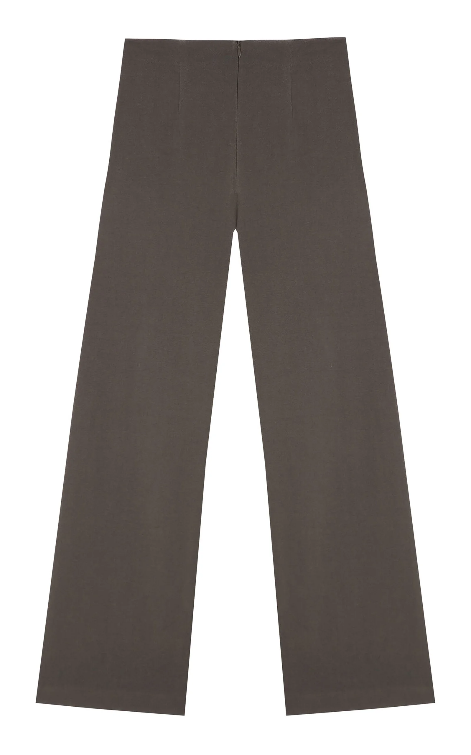 Brenna High-Rise Hemp-Blend Straight-Leg Pants dark grey - 1