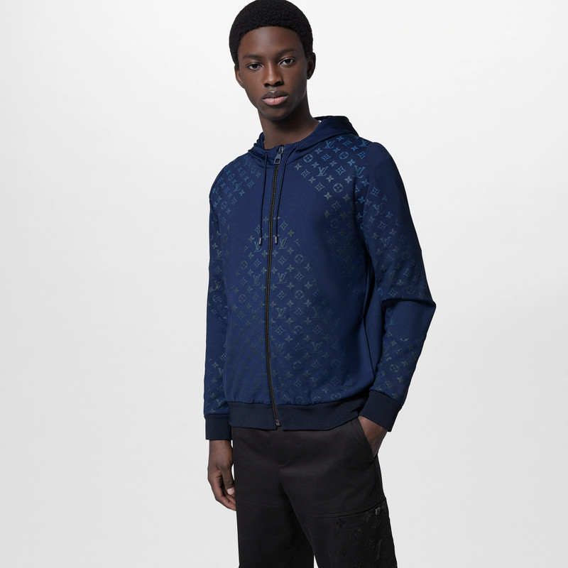 Monogram Technical Zip Through Hoodie 2