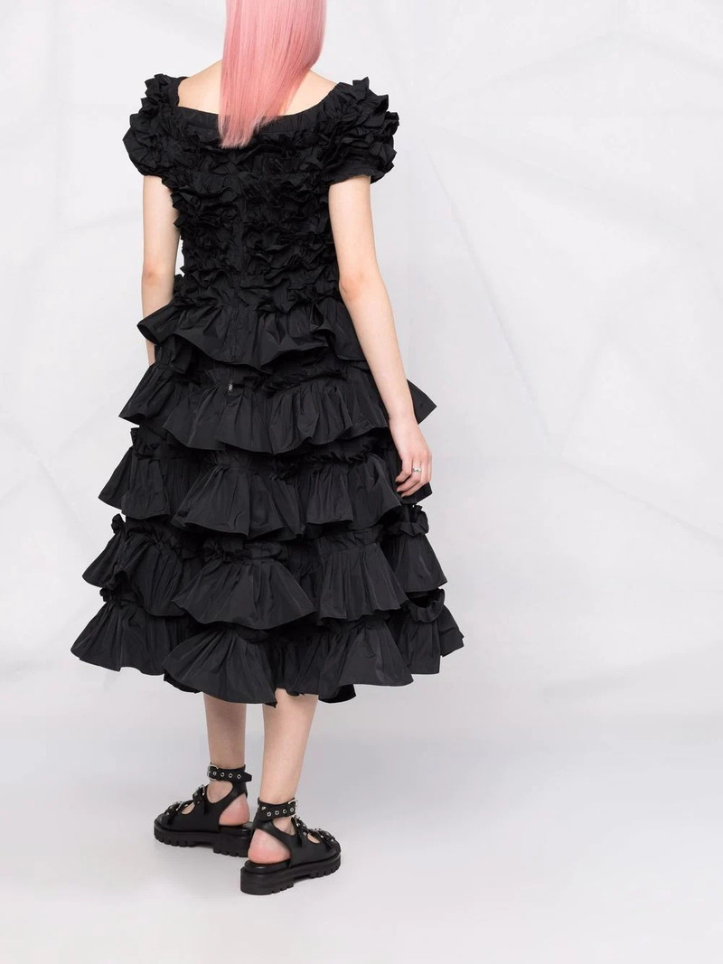 ruffled flared dress 6