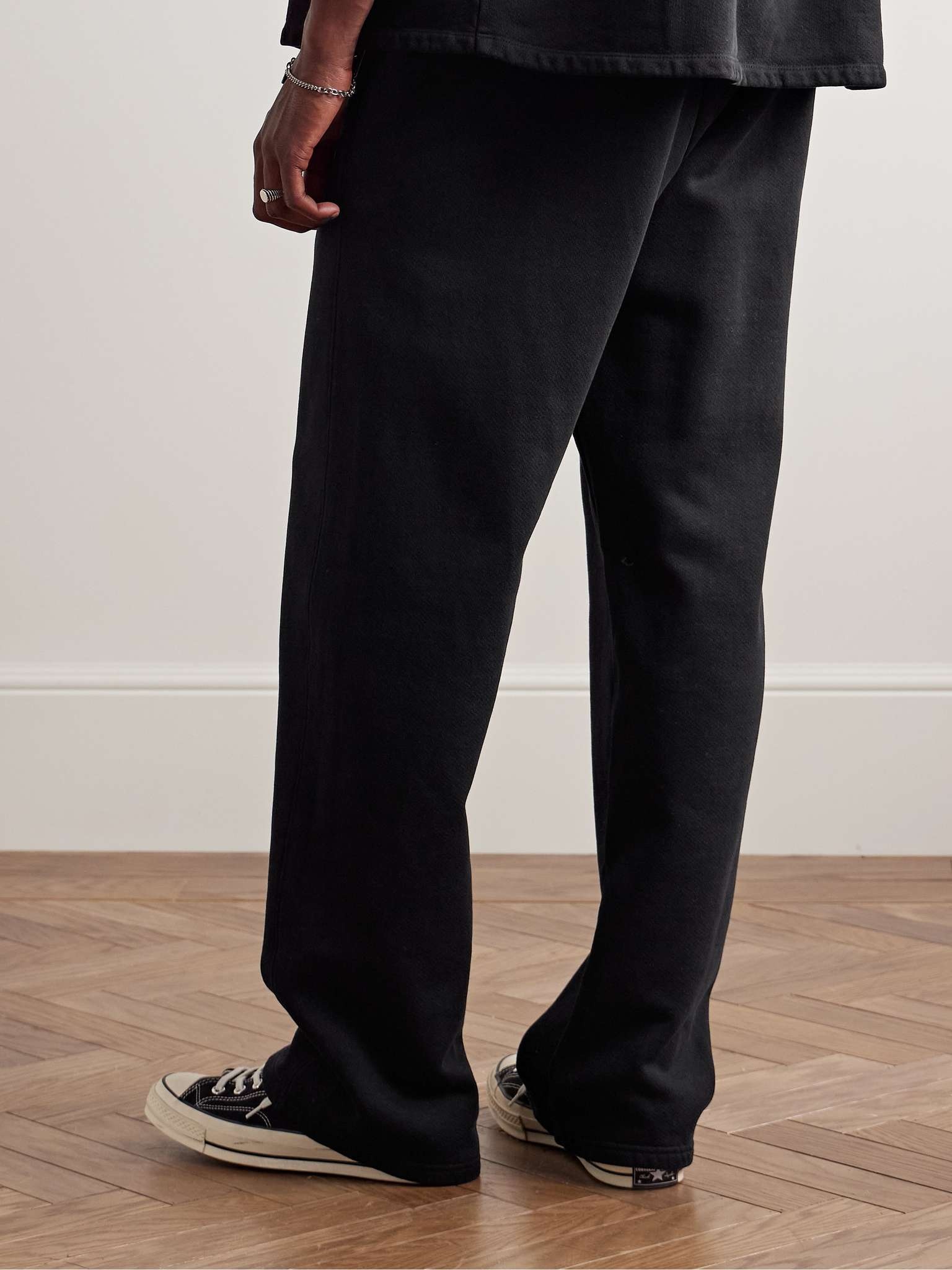 Straight-Leg Garment-Dyed Cotton-Jersey Sweatpants - 3
