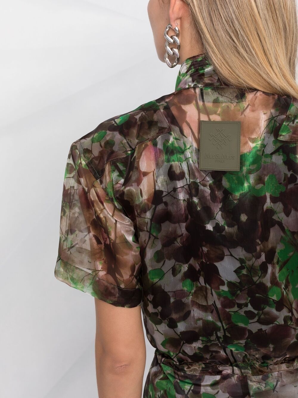 Blossom camouflage-print tapered jumpsuit - 3