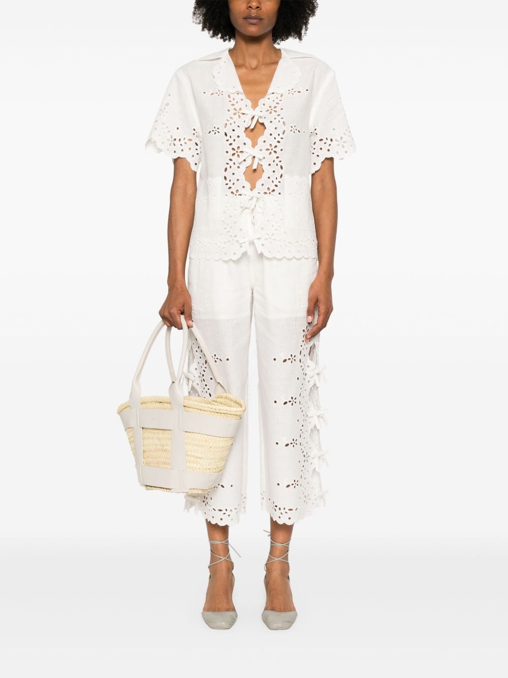embroidered trousers - 2