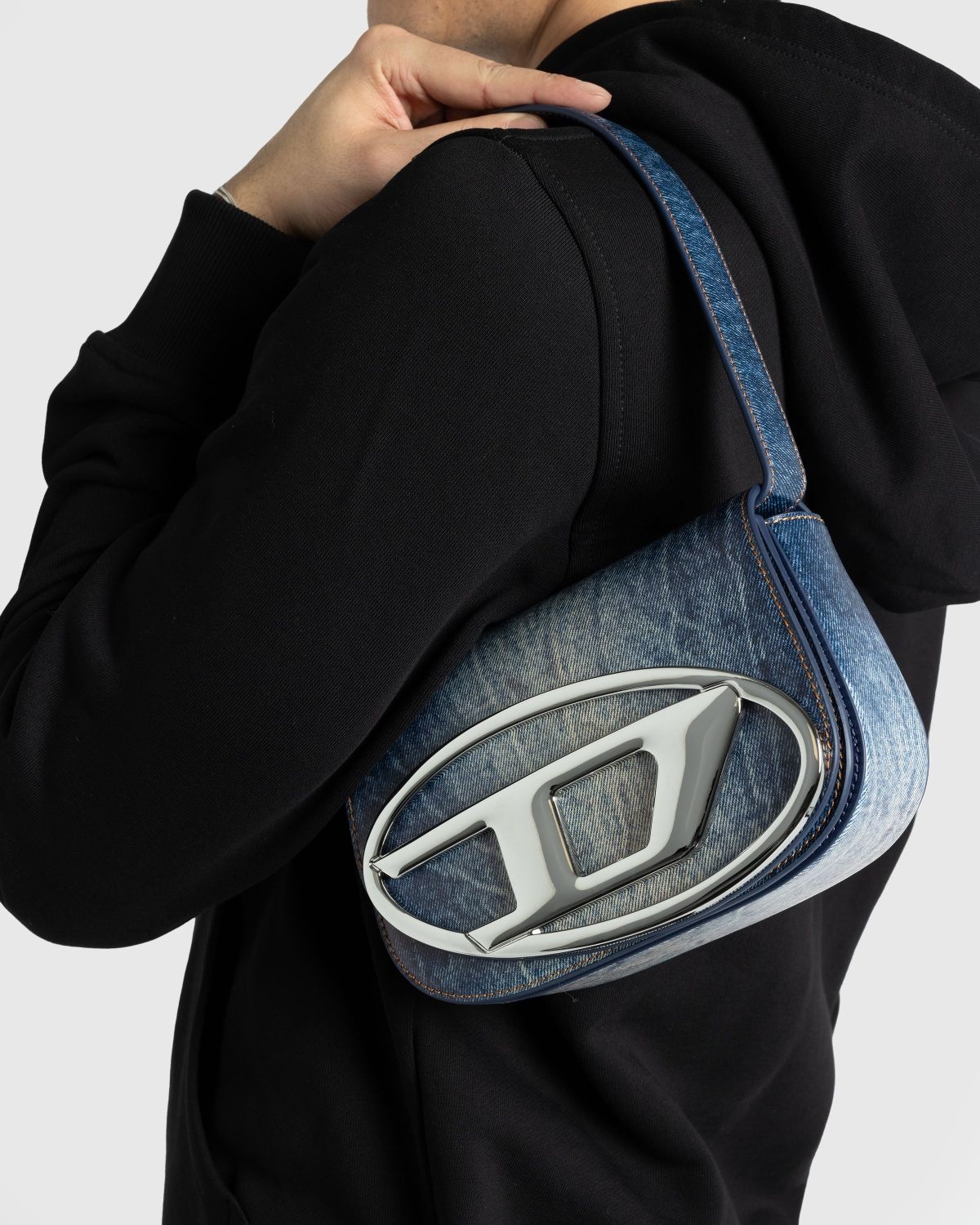 Diesel – 1DR Shoulder Bag Light Blue Denim - 4